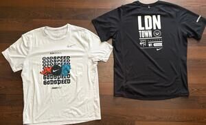 2x Vintage Nike Dri-FIT Running Shirts Bundle Men's XL